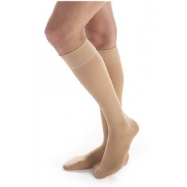 Beige Carolon® Knee Length Compression Stockings Class II