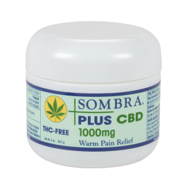 Sombra ® PLUS CBD Warm 2 ounce 1000mg Pain Relief