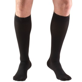 Truform® Knee High 15-20mmHg Compression Stockings Black CT